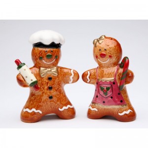 CosmosGifts Gingerbread Salt and Pepper Set SMOS1079